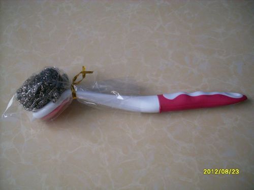 厂家直销 出口 优质锅碗刷,防滑tpr手柄 家居清洁用品 jx